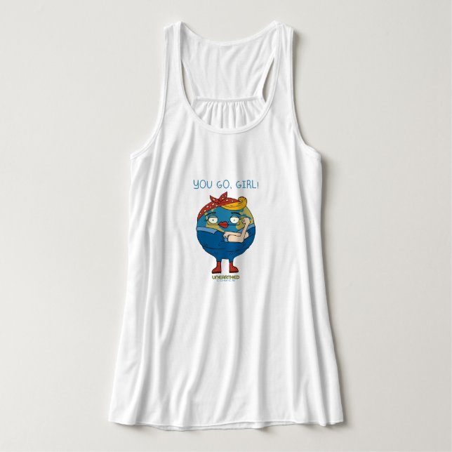 You Go, Girl Singlet (Design Front)