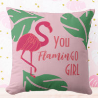 You Go Girl Tropical Pink Flamingo
