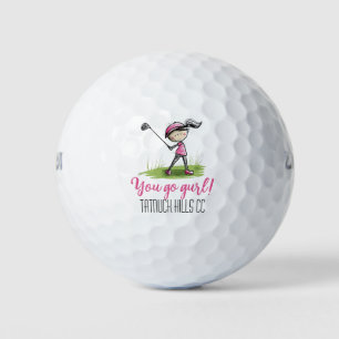 "You Go Gurl!" Ladies Golf League Golf Ball