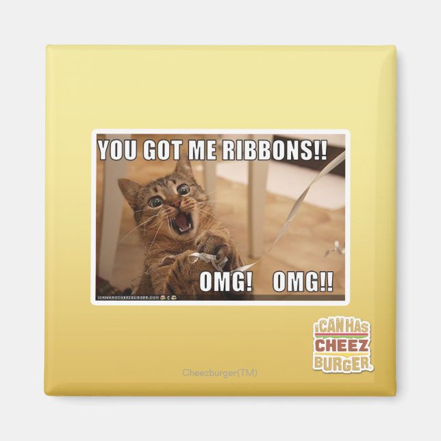 You got me ribbons!! magnet (Front)