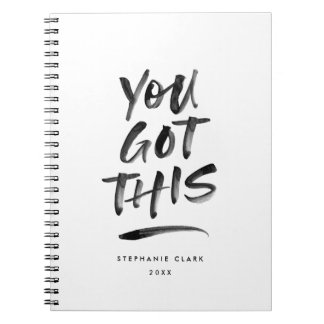 You Got This Custom Colour Spiral Notebook