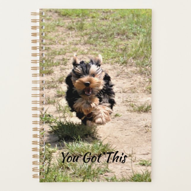 You Got This Cute Yorkie Running Planner (Front)