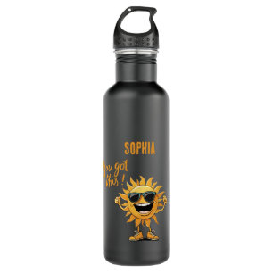 You Got This-Funny-Smiling Sun with Sunglasses 710 Ml Water Bottle