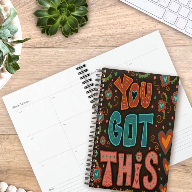 You Got This Inspirational Pretty Colourful Folk Planner (Creator Uploaded)