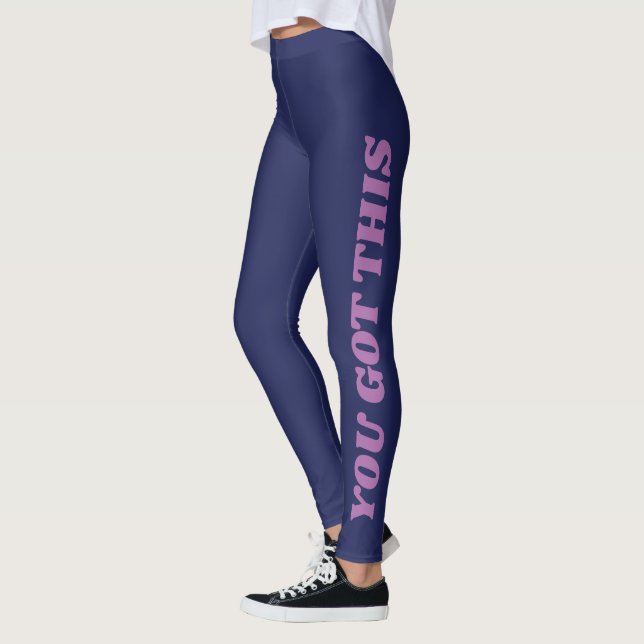 You Got This Inspirational Quote Typography Leggings (Left)