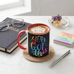 You Got this inspirational stars and colours Mug