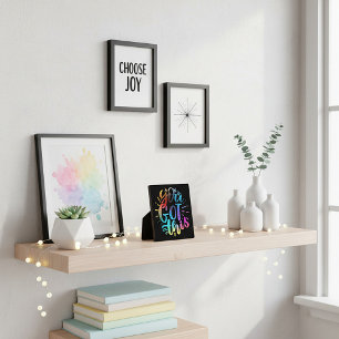 You Got this inspirational stars and colours  Plaque