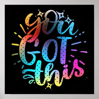 You Got this inspirational stars and colours