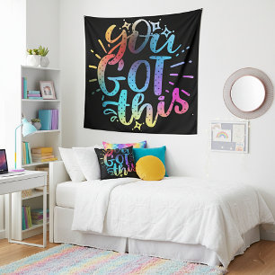 You Got this inspirational stars and colours  Tapestry