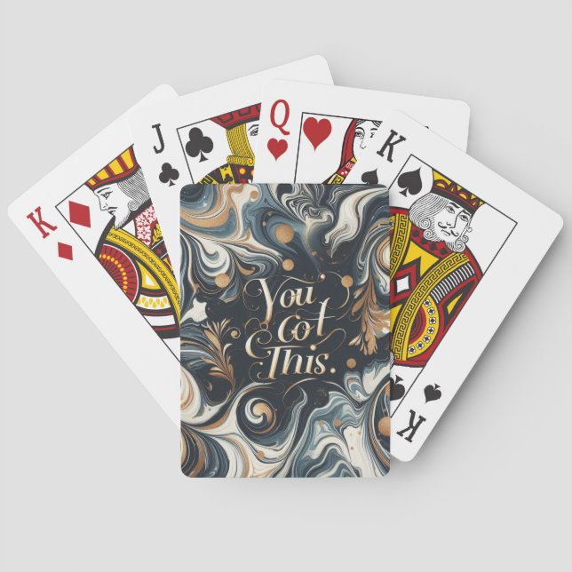 You Got This - Luxury Motivational  Playing Cards (Back)