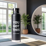 You Got This | Minimalist Personalised Name Water Bottle<br><div class="desc">You Got This | Minimalist Personalised Name Trendy Copper Vacuum Insulated Water Bottle design. You can leave the words "YOU GOT THIS" or personalise it with your own text. Add your name to it, too. It is simple and easy to customise to your need. Perfect for going away to college...</div>