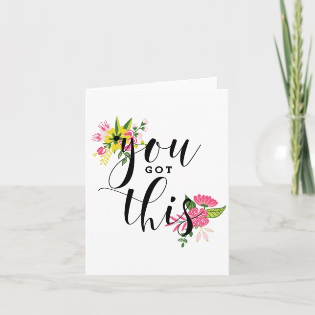 You Got This Modern Calligraphy Motivational Card (Front)
