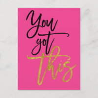 You Got This Motivational Quote Hot pink