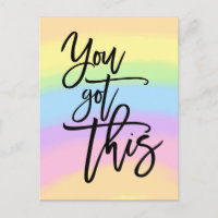 You Got This Motivational Quote Rainbow Colours