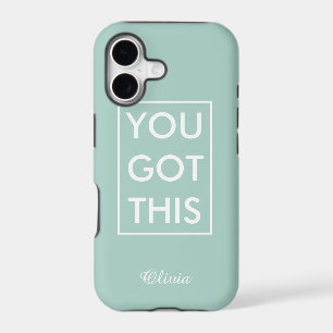 You Got This Name Motivational Quote Light Green