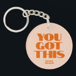 You got This Pink Red Calligraphy  Keychain<br><div class="desc">, </div>