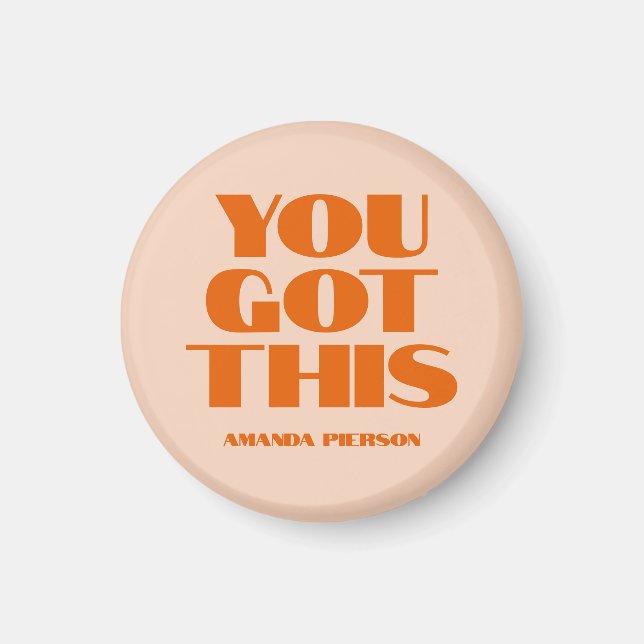 You got This Pink Red Calligraphy  Notebook Magnet (Front)
