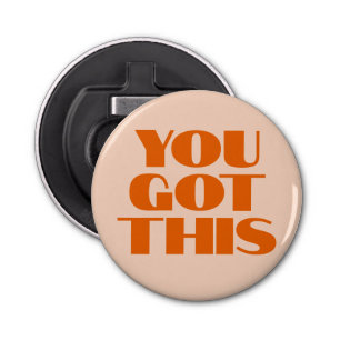 You got This Pink Red Calligraphy Notebook Magnet Bottle Opener