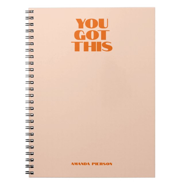 You got This Pink Red Calligraphy  Notebook Post-i (Front)
