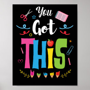 You Got This State Testing Teacher Cute Teacher Poster