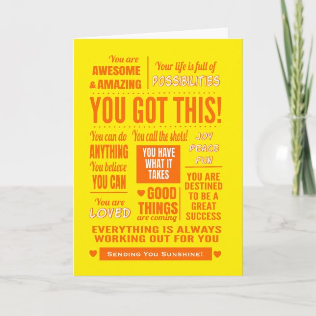 You Got This Sunshine Encouragement Card (Front)