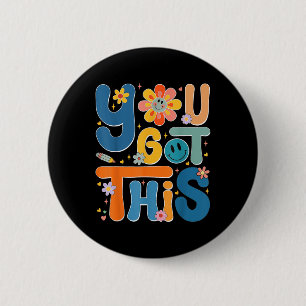 You Got This Test Day Rock The Test Teacher Testin 6 Cm Round Badge