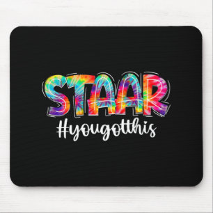 You Got This Tie Dye Testing Exam Funny Test Day G Mouse Pad