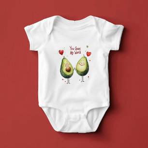 You Guac My World Valentine's Day Baby Bodysuit