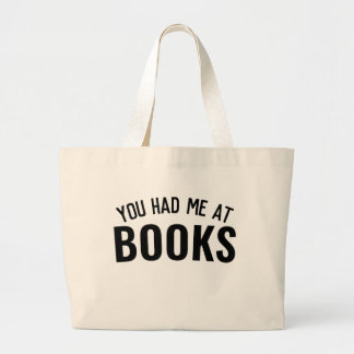 You Had Me At Books Canvas Bag | Librarian Gift