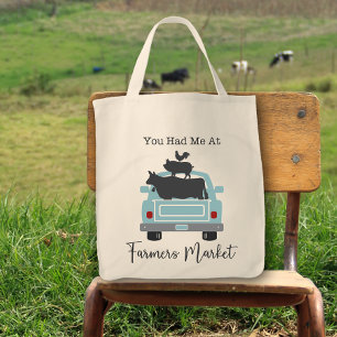You Had Me At Farmers Market Truck Tote Bag