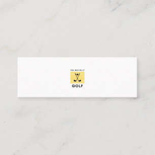 You had me at golf mini business card