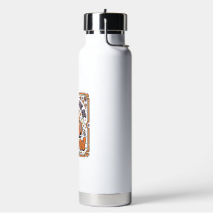 You Had Me At Meow Cat Valentine Love Vintage Vect Water Bottle