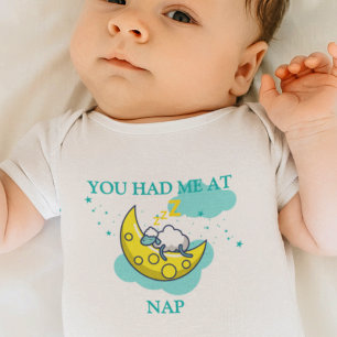 You Had Me At Nap - Sleeping Sheep Baby Bodysuit