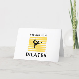 You had me at pilates holiday card
