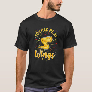 You Had Me At Wings Funny Chicken Wings Premium T-Shirt