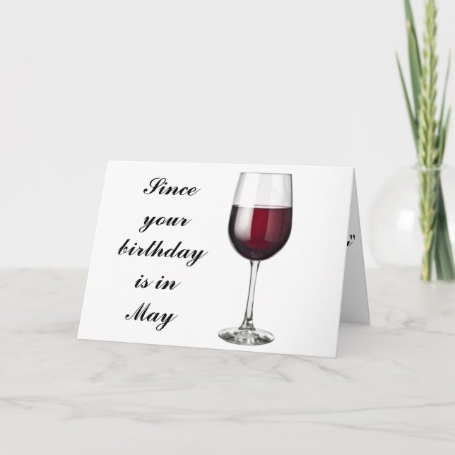 "YOU" HAVE A ***MAY BIRTHDAY*** HOPE IT'S HAPPY CARD (Front)