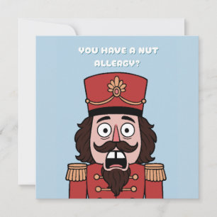 You Have a nut Allergy? Christmas Holiday Card