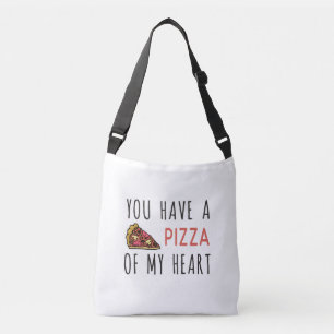 You have a pizza of my heart crossbody bag