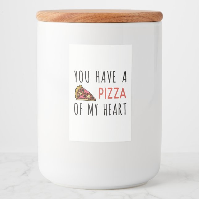 You have a pizza of my heart food label (Front)