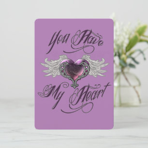 You Have My Heart Pink Holiday Card