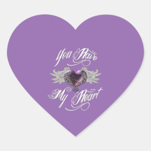 You Have My Heart Pink Sticker