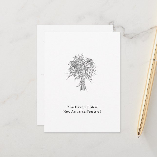 You Have No Idea How Amazing You Are Card (Front/Back In Situ)