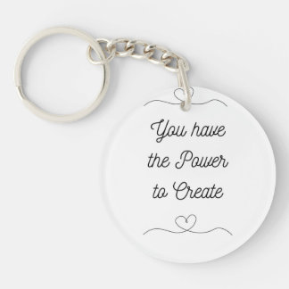 You have the Powe to Create key Key Ring