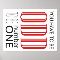 You have to be odd to be number one