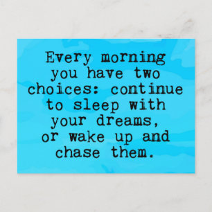 You Have Two Choices Quote Postcard