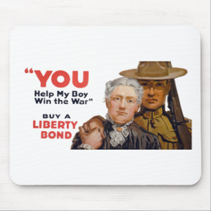 YOU help my boy win the war Mouse Pad