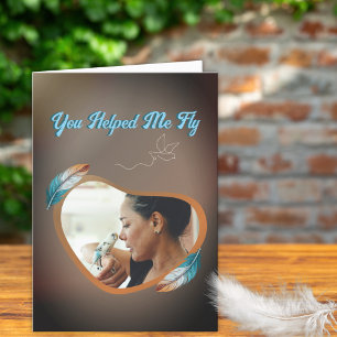 You Helped Me Fly Cute Pet Mother's Day Holiday Card