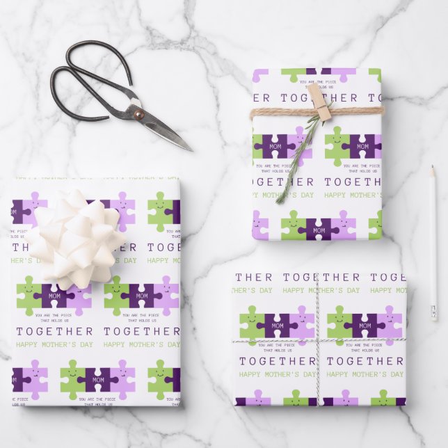 You Hold Us Together Mother's Day Wrapping Paper  (Front)
