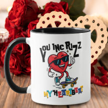 You Inc Rizz my Heartbeat - Cute skateboard heart