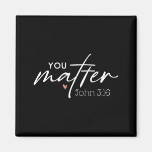 You John 3 16 Bible Verse Christian Faith Quote Magnet